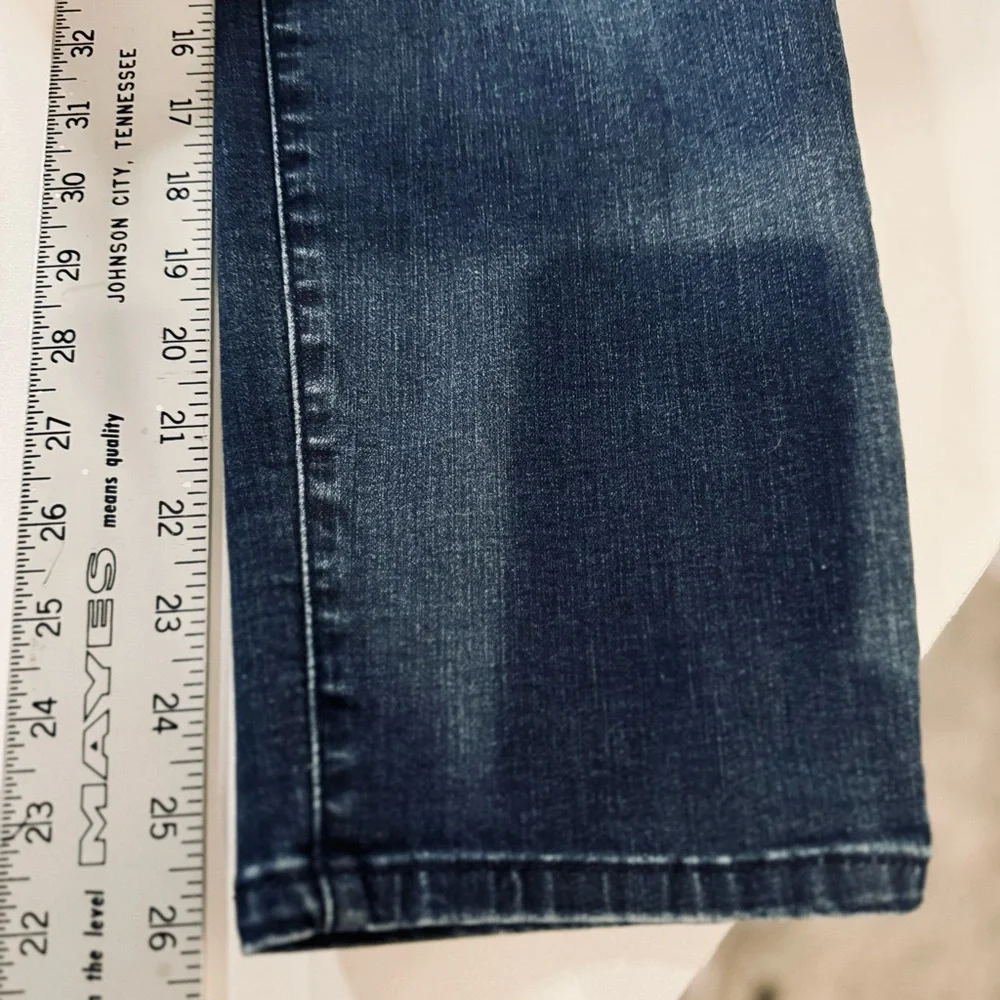 NYDJ Pull-On Jeans Straight Leg Fit Stretch Dark Wash High-Rise Denim SZ 16W - Picture 14 of 15